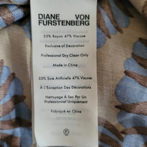 NEW Diane Von Furstenberg’s Fan Print Veronica Trousers 12 - Picture 12 of 13